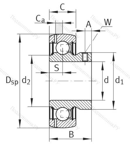 Корпусный подшипник GAY 60 XL NPPB в Воронеже