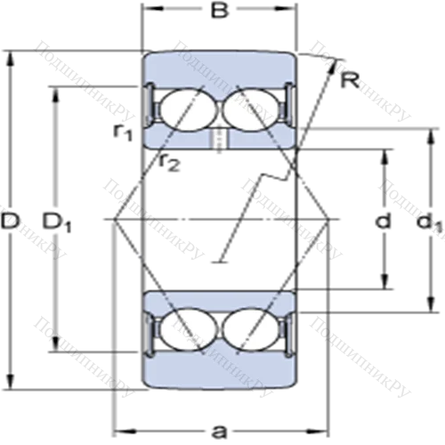 Опорные ролики на основе шарикоподшипников 305801 C-2RS 1 от производителя  SKF
