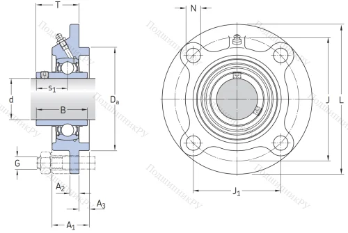 Подшипниковый корпус FYC 509 в Воронеже