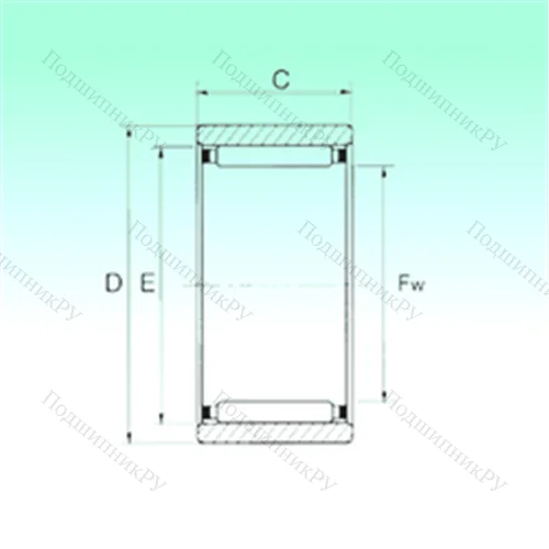 Подшипник игольчатый радиальный RNAO 35x45x17