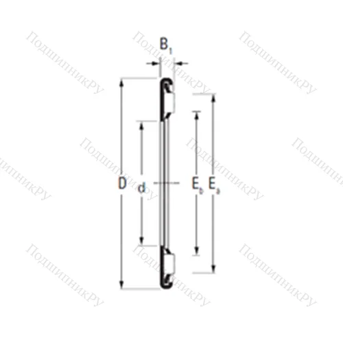 Подшипник игольчатый упорный AX 50 70