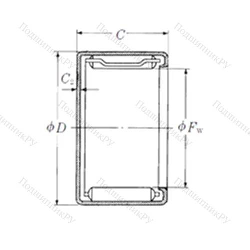 Подшипник игольчатый радиальный MFJL-4530L