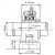 Подшипниковый узел UCP 310 - Вал: 50 мм