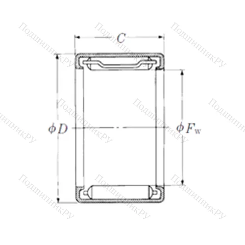 Подшипник игольчатый радиальный FJL-3515 от производителя  NSK Подшипник игольчатый радиальный FJL-3515 от производителя  NSK
