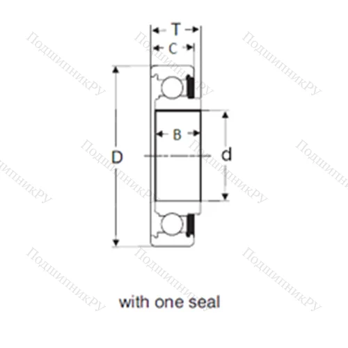Подшипник шариковый радиальный 8508