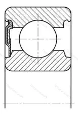 Подшипник 6313 RS размер 65x140x33 от производителя  SKF Подшипник 6313 RS размер 65x140x33 от производителя  SKF