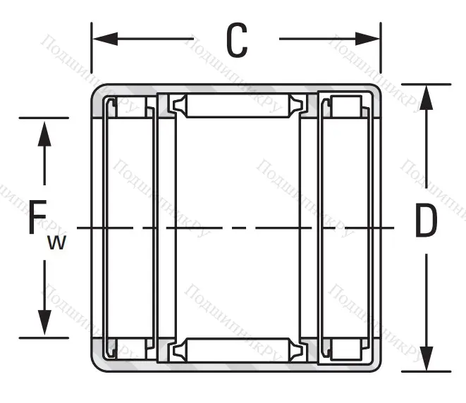 Подшипник обгонной муфты  FCB-30