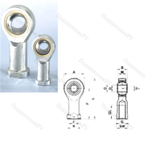 Подшипник скольжения сферический SI 12T/K от производителя  CRAFT Подшипник скольжения сферический SI 12T/K от производителя  CRAFT