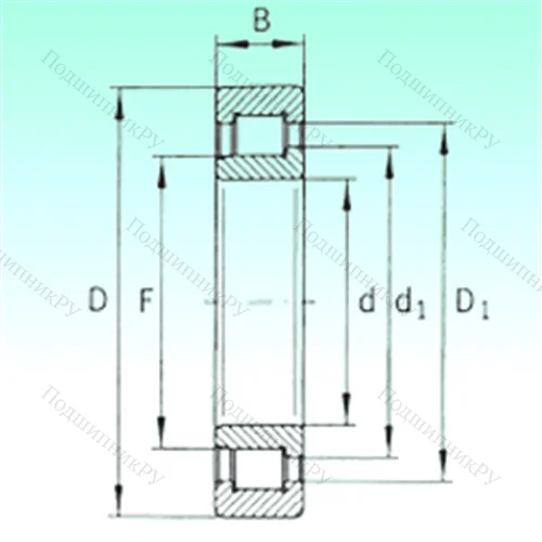 Подшипник роликовый радиальный SL 192310 от производителя  NBS Подшипник роликовый радиальный SL 192310 от производителя  NBS