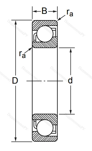 Радиально-упорный шариковый подшипник 7213 C/DT (436213 Е ГОСТ) в Воронеже