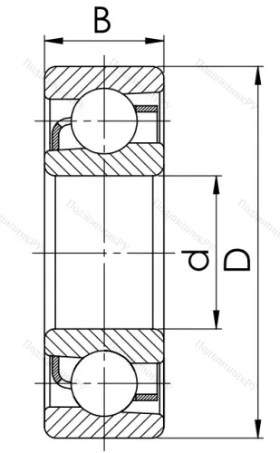 Радиально-упорный шариковый подшипник 46314 в Воронеже