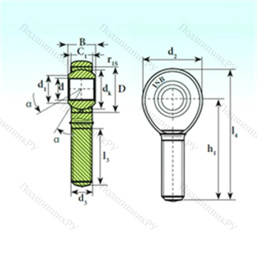 Подшипник скольжения сферический TSM 30 C