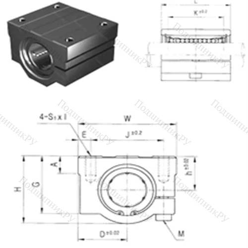 Подшипник шариковый линейный SCJ 13UU