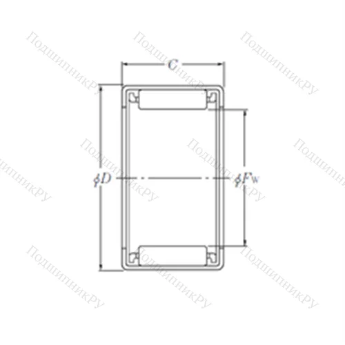 Подшипник игольчатый радиальный HMK 0815 от производителя  NTN Подшипник игольчатый радиальный HMK 0815 от производителя  NTN