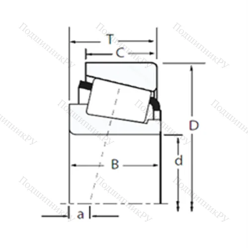 Подшипник роликовый радиально-упорный 2788/2729 от производителя  TIMKEN