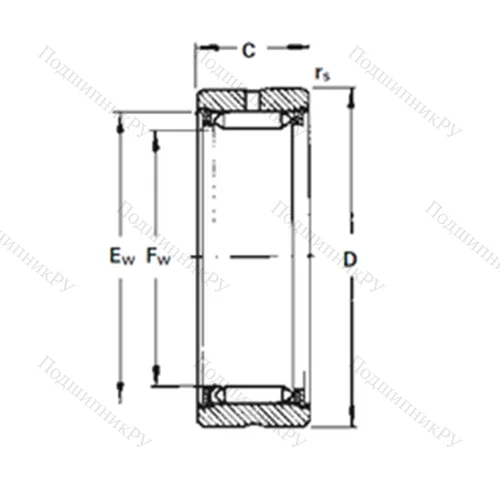 Подшипник игольчатый радиальный RNA 1015