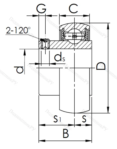 Корпусный подшипник SB 204 в Воронеже