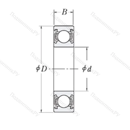 Подшипник шариковый радиальный MJ 3/4-2Z от производителя  RHP Подшипник шариковый радиальный MJ 3/4-2Z от производителя  RHP