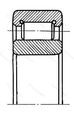 Подшипник NU 302EC/P 63 размер 15x42x13