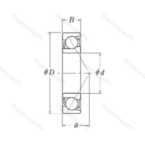 Подшипник шариковый радиально-упорный MJT 5/8