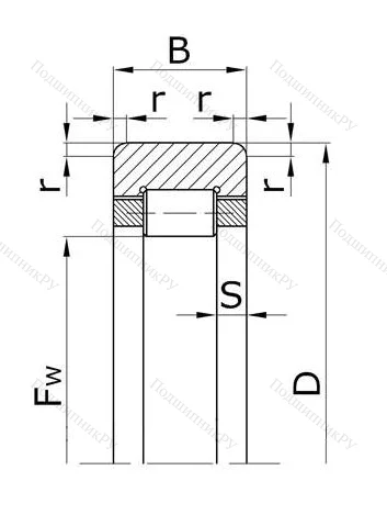 Цилиндрический роликовый подшипник 292204 КМ (RNU 204) в Воронеже Цилиндрический роликовый подшипник 292204 КМ (RNU 204) в Воронеже