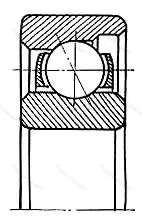 Модификация подшипника 6-6104У размер 20x42x12