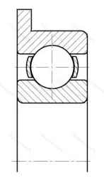 Подшипник  840025 размер 5x16/20x6 от производителя  ГПЗ-31 Подшипник  840025 размер 5x16/20x6 от производителя  ГПЗ-31