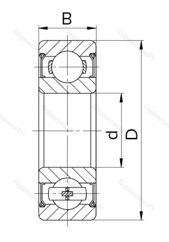 Миниатюрный шариковый подшипник 60025 (625 ZT) в Воронеже Миниатюрный шариковый подшипник 60025 (625 ZT) в Воронеже