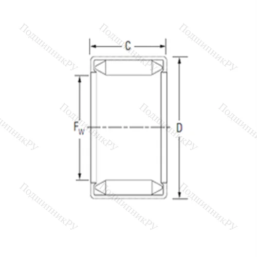 Подшипник игольчатый радиальный B 2012