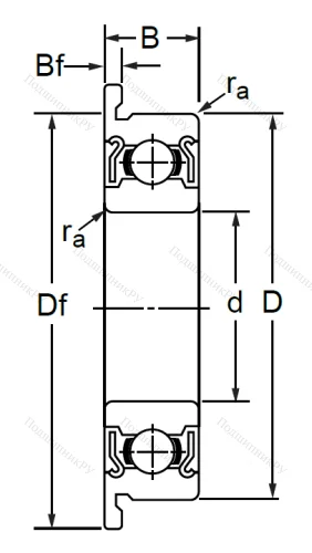 Радиальный шариковый подшипник F 688 ZZ в Воронеже Радиальный шариковый подшипник F 688 ZZ в Воронеже