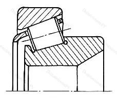 Модификация подшипника 137509АК размер 45x85x24,75 от производителя  ГПЗ-9