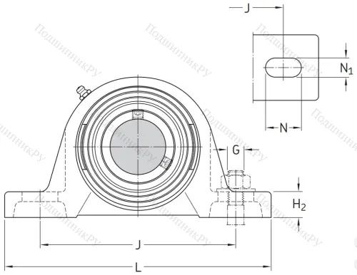 Подшипниковый корпус SYJ 100 TF в Воронеже