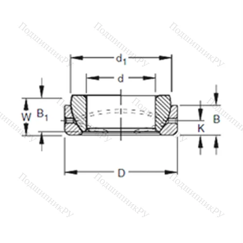 Подшипник скольжения сферический 50SBT 80