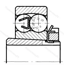 Подшипник  11606 (2307K+H 2307) размер 30x80x31/43