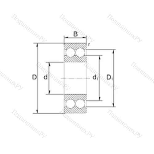 Подшипник шариковый радиально-упорный S 3210