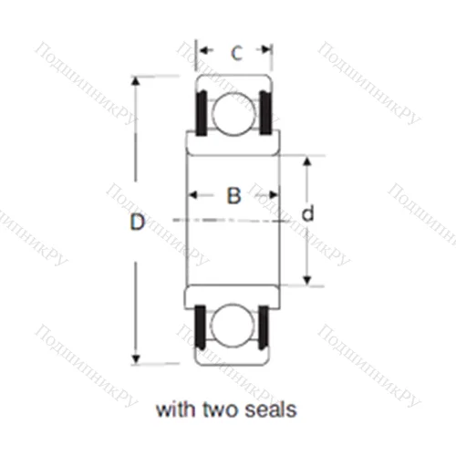 Подшипник шариковый радиальный 88607