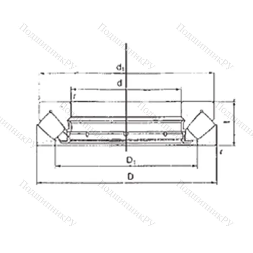 Подшипник роликовый упорно-радиальный 29428M
