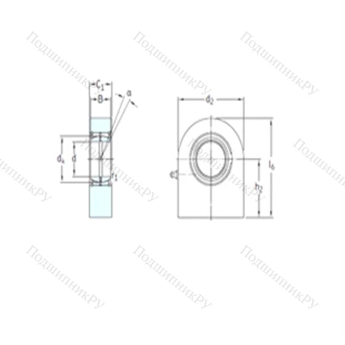 Подшипник скольжения сферический SCF 60ES