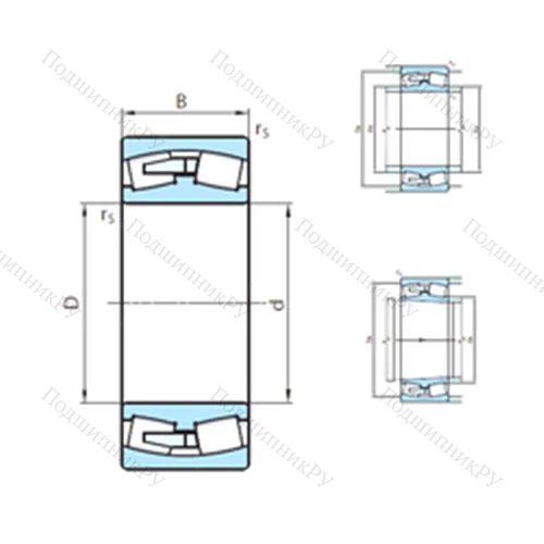 Подшипник роликовый радиальный самоцентрирующийся 23044MB