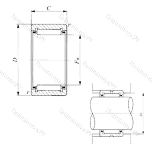 Подшипник игольчатый радиальный TAF 212920/SG