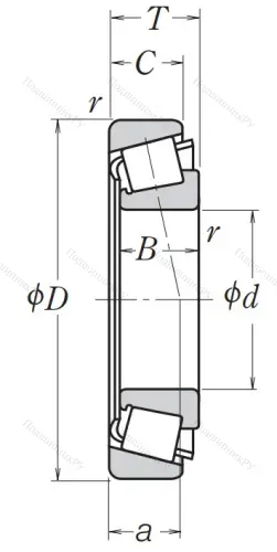 Конический роликовый подшипник HR 31313 J от производителя  NSK Конический роликовый подшипник HR 31313 J от производителя  NSK