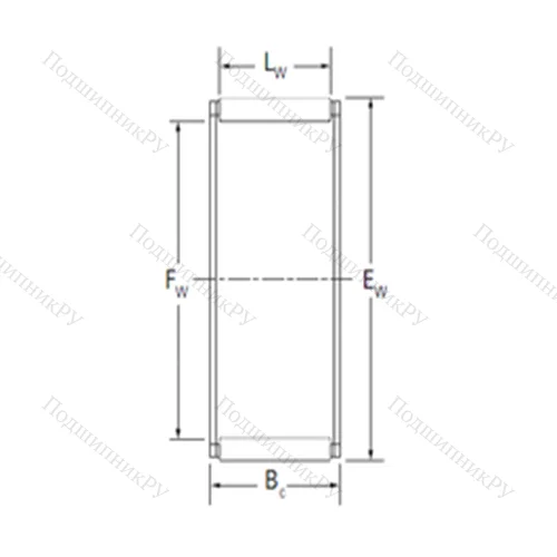 Подшипник игольчатый радиальный K 24X 30X 17BE