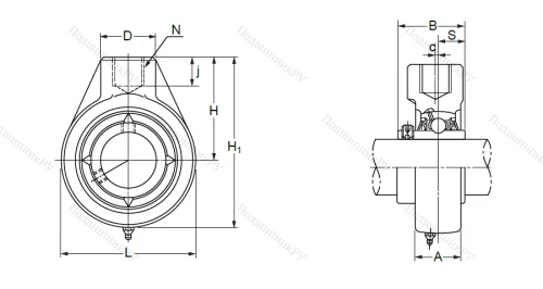 Подшипниковый узел UCHA 204 (UCHB 204) в Воронеже