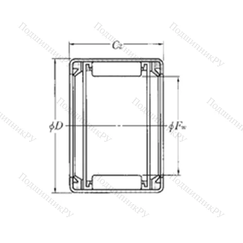 Подшипник игольчатый радиальный HMK 2826LL от производителя  NTN Подшипник игольчатый радиальный HMK 2826LL от производителя  NTN