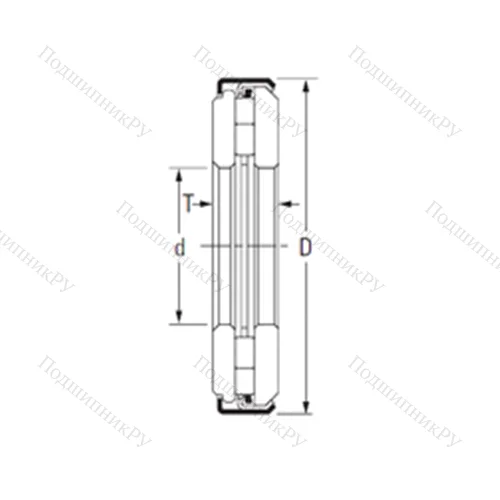 Подшипник игольчатый упорный ARZ 22 60 111
