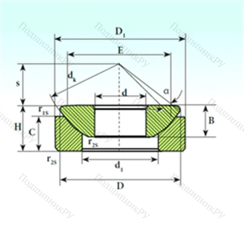 Подшипник скольжения сферический GX 280 CP