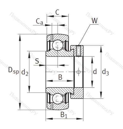Корпусный подшипник GRAE 20 XL NPP B в Воронеже