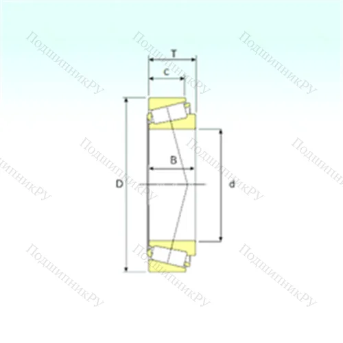 Подшипник роликовый радиально-упорный LM 29749/711 от производителя  ISB Подшипник роликовый радиально-упорный LM 29749/711 от производителя  ISB