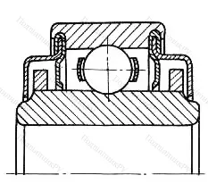 Модификация подшипника 76-770067КС15 размер 7x22x8/12,7 от производителя  ГПЗ-3