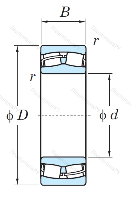 Сферический роликовый подшипник 21319 RH/RHR W 33C 3 от производителя  KOYO